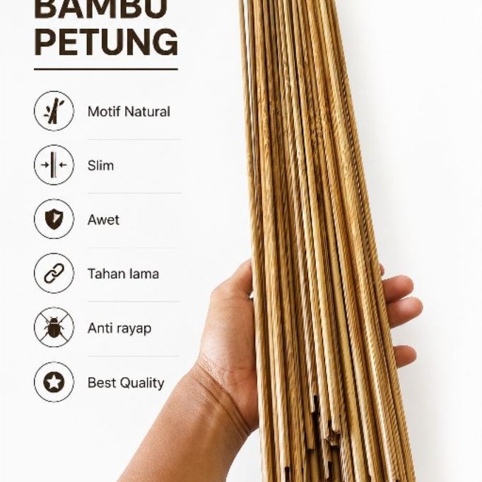 SHAFT BAMBU PETUNG/NATURAl