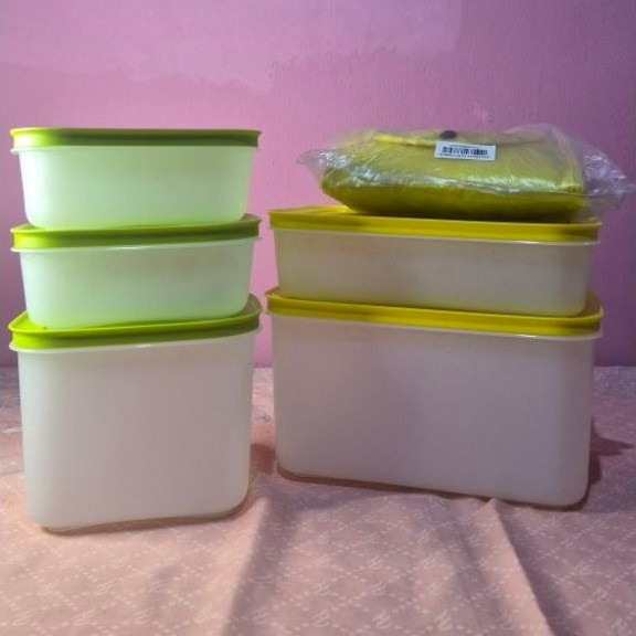 Frozy Cozy Set Tupperware Original (1 Set)//Wadah Penyimpanan Freezer dan Kulkas Tupperware