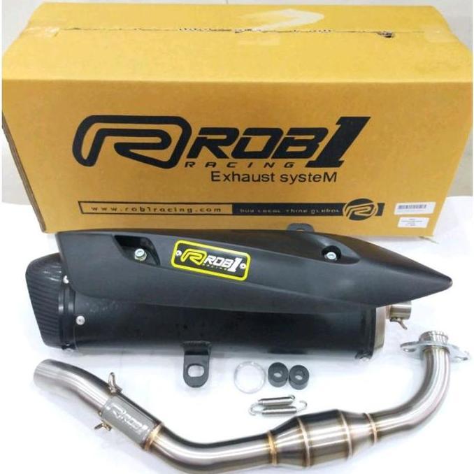 Knalpot Rob1 Rcb1 Orinal Aerox Old Tipe Trioval Black