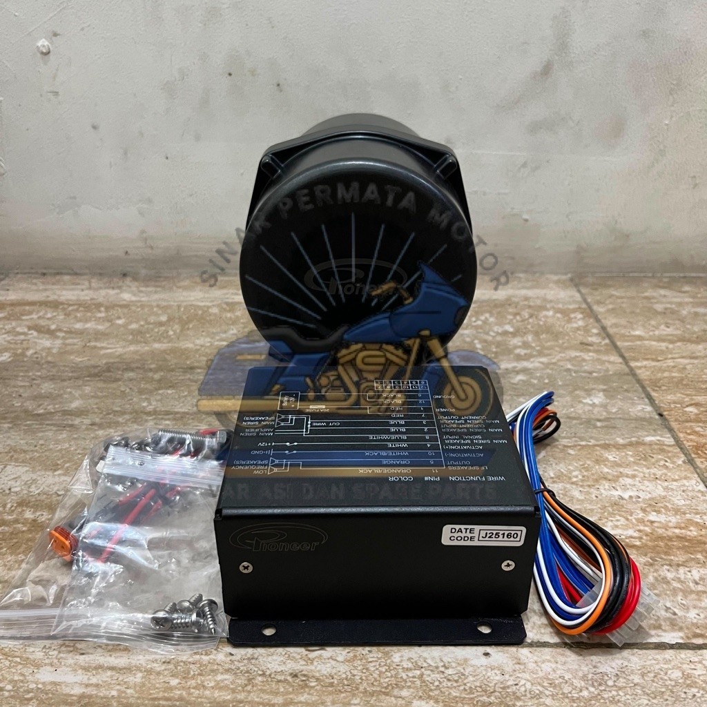 MINI PIONEER LOW FREQUENCY SPEAKER BASS SIRINE LOWFREQ NOT WHELEN HOWLER VOWLER SENKEN THOR JACK
