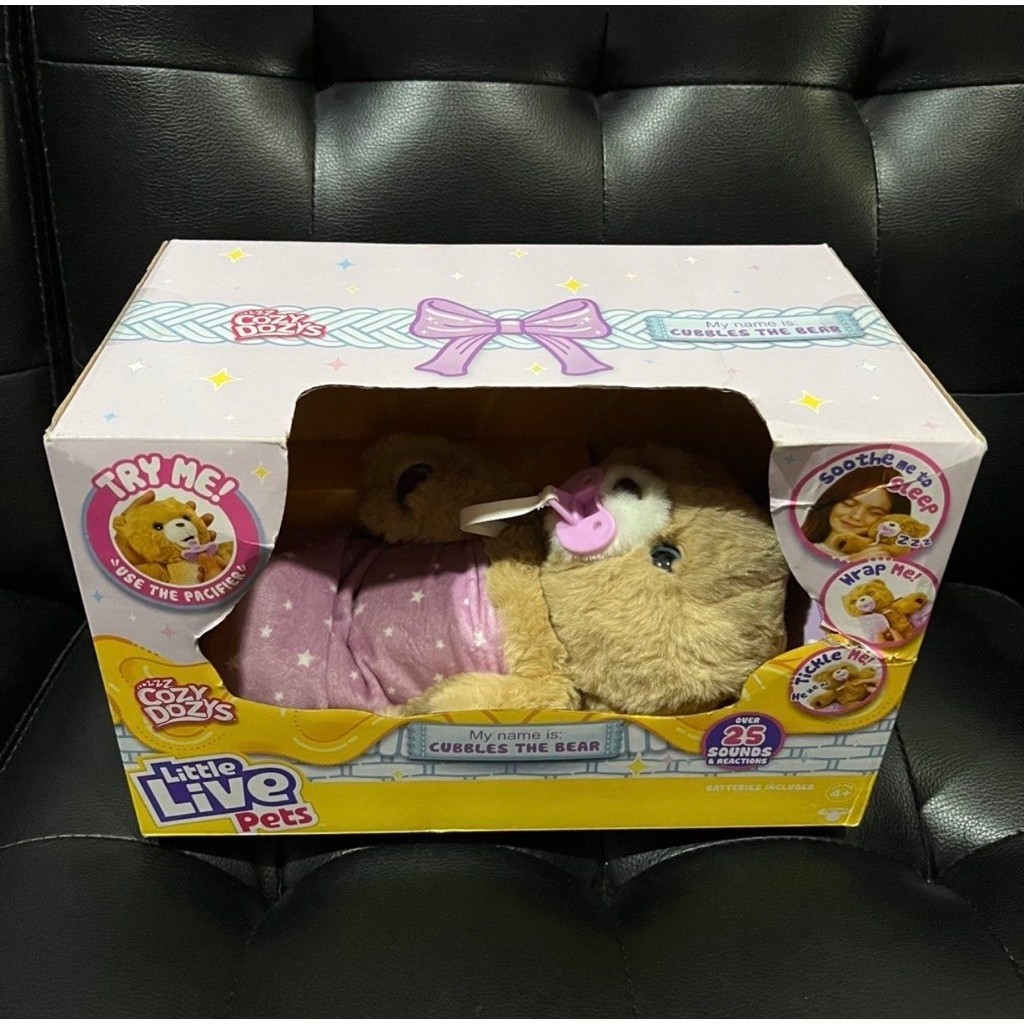 [ NEW ] LITTLE LIVE PET Cozy Dozy Cubbles The Bear Original