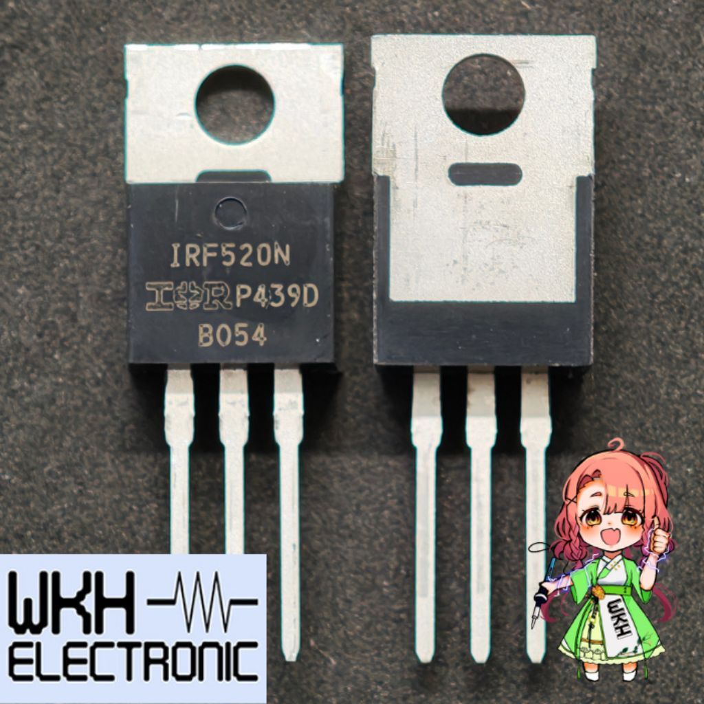 ORIGINAL IRF520N IRF520 IRF 520 IRF 520 N MOSFET TO220 Transistor