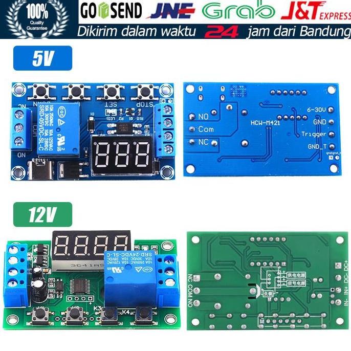 CHICKLEP YYC-2S Modul Relay Timer Delay Timer DC 5V 12V 5A Adjustable