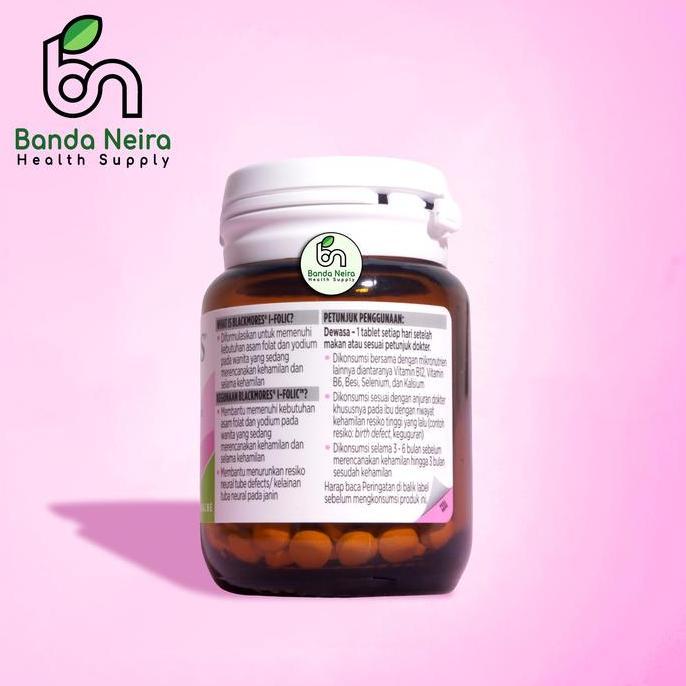 Fitmax- Blackmores I-Folic / Asam Folat Suplemen Kesuburan Promil 60 Tablet