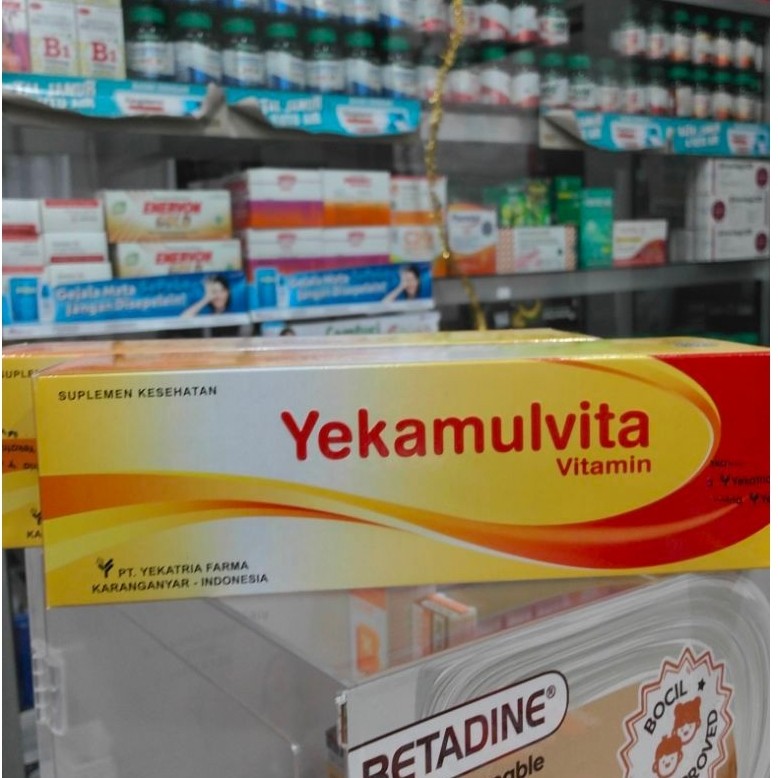 Multivitamin Yekamulvita 100 Kapsul - Memenuhi Kebutuhan Vitamin Harian