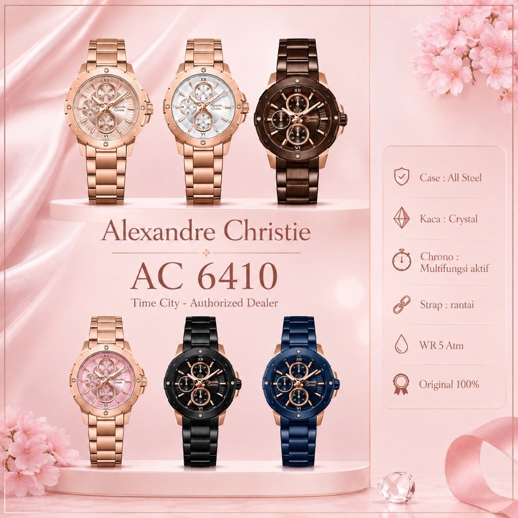 Jam Wanita Alexandre Christie AC6410 Rantai