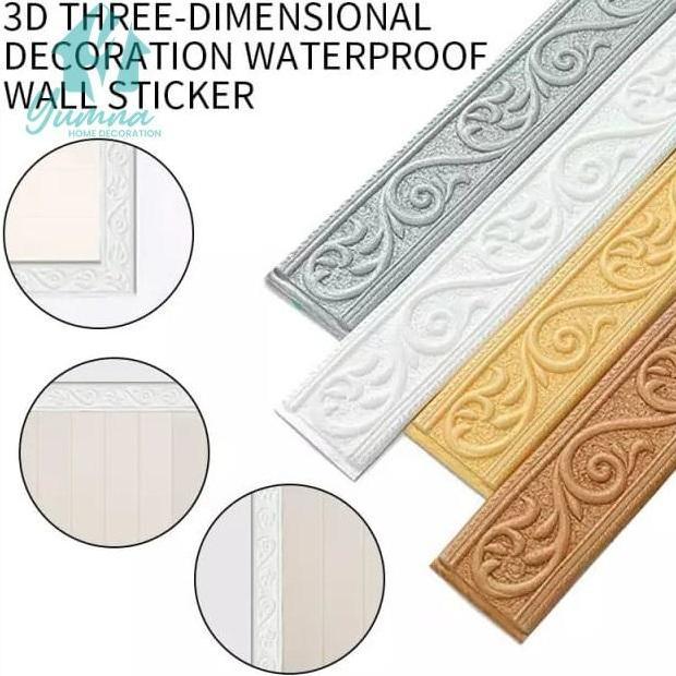 N3W LIST FOAM 3d WALLBORDER  PROFIL STIKER DEKORASI BORDER PLAFON