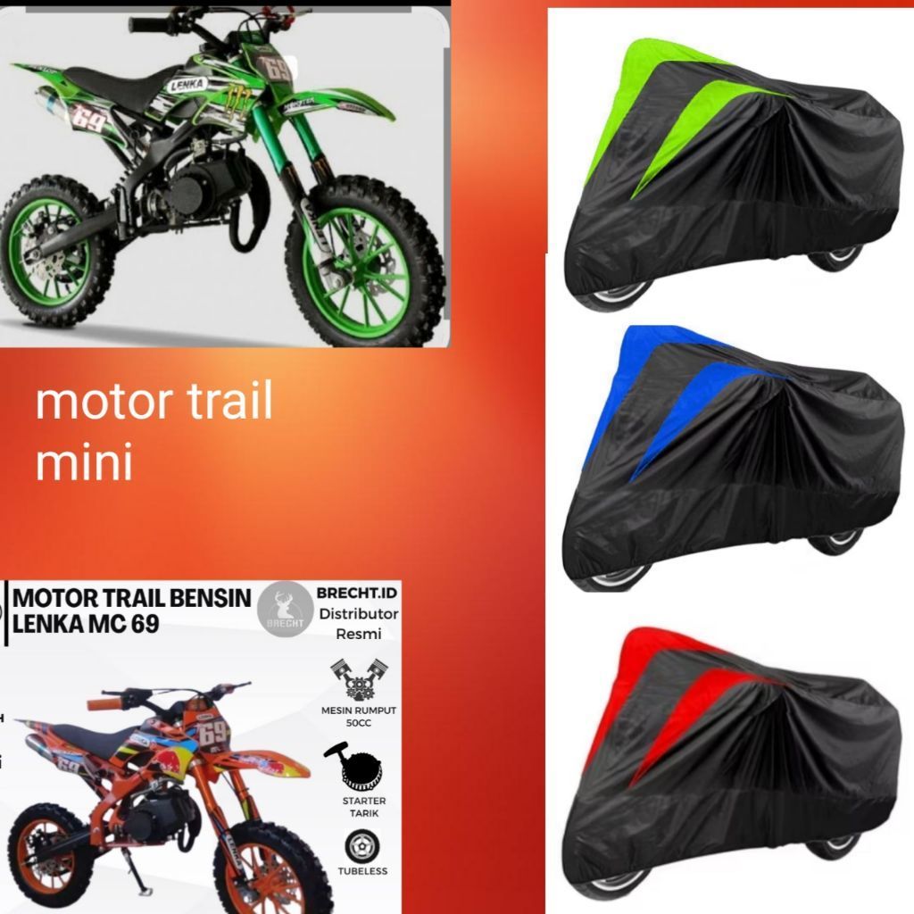 sarung cover motor trail anak 110 cc