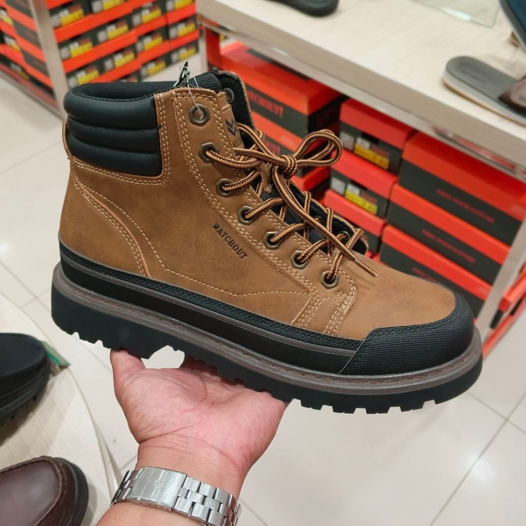 WATCHOUT SEPATU BOOT FASHION CASUAL PRIA KECE ORIGINAL