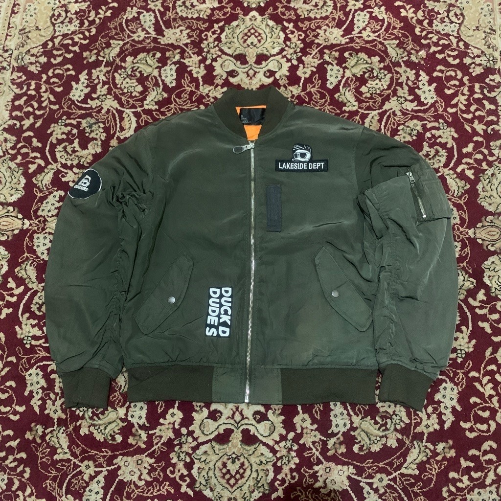 DUCK DUDE MA-1 MILITARY FLIGHT JACKET B ONE SOUL