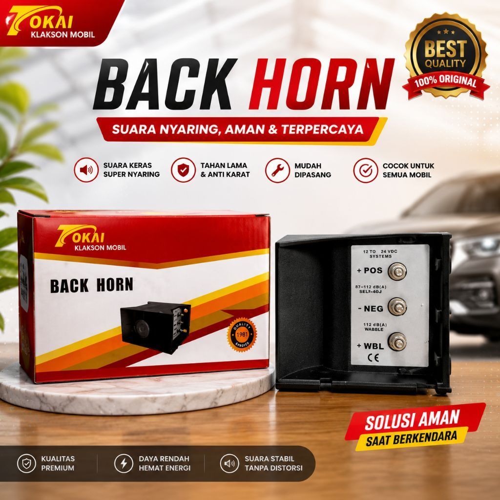 Alarm Truk Terbaru 3 Suara 24 volt Alarm Rem Mobil Motor 12 Volt Car
