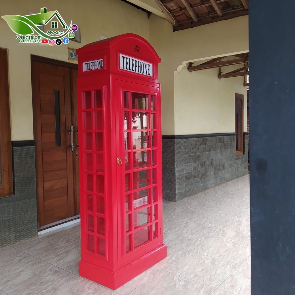 Almari Telepon // Almari Hias // Almari Kaca