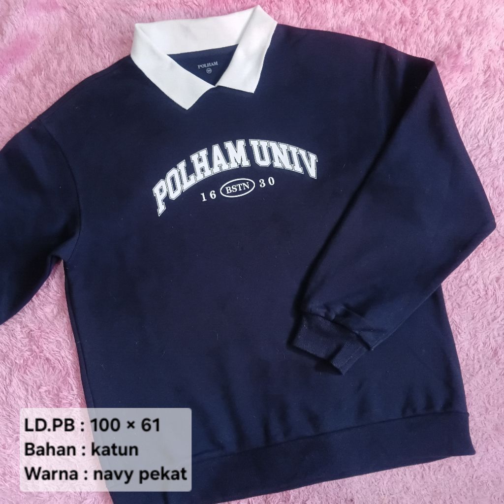 Preloved Collar Sweatshirt ORI : POLHAM