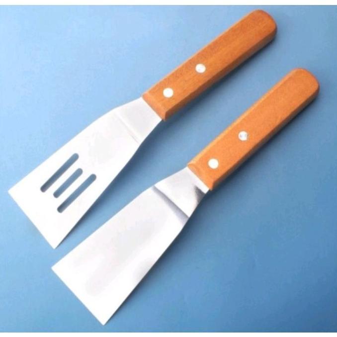 [ VELVEET ] Lisse Shovel Spatula Sutil Kape Martabak Pizza Steak Frying Teppanyaki