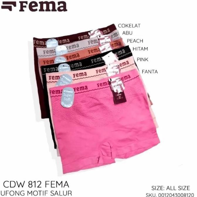 3, 6, 12Pcs Fema CD Celana Dalam Boxer Semi Korset Rajut Wanita Pendek Dewasa Nyaman 515 514