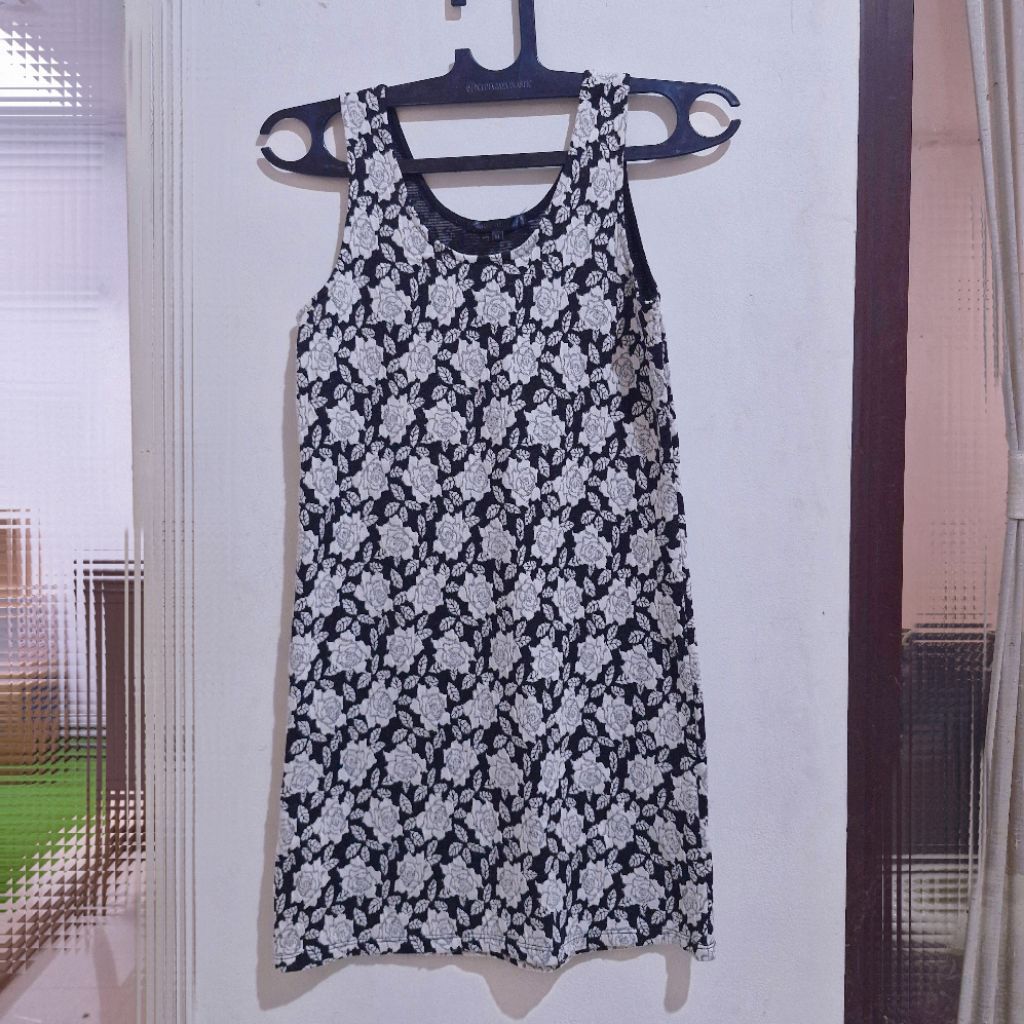 Preloved Dress mini dress pendek terusan wanita pakaian santai