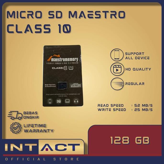 Microsave- Microsd Maestro 128Gb Class 10 Memory Card Micro Sd Memory