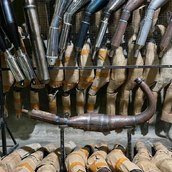 kenalpot kolong karat Slenser Naik Lambung 38 Full Liaran