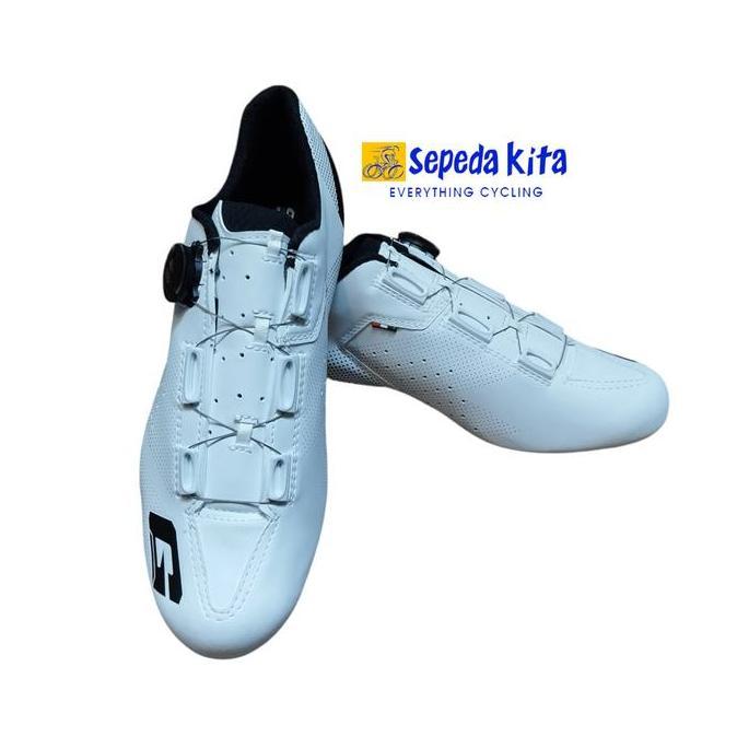 Promo Gaerne G Tornado Carbon Shoes Matt White - Sepatu Cleat Road Bike Diskon