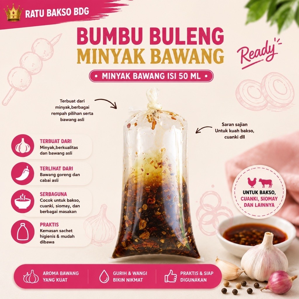bumbu buleng,minyak bawang,bumbu kuah bakso