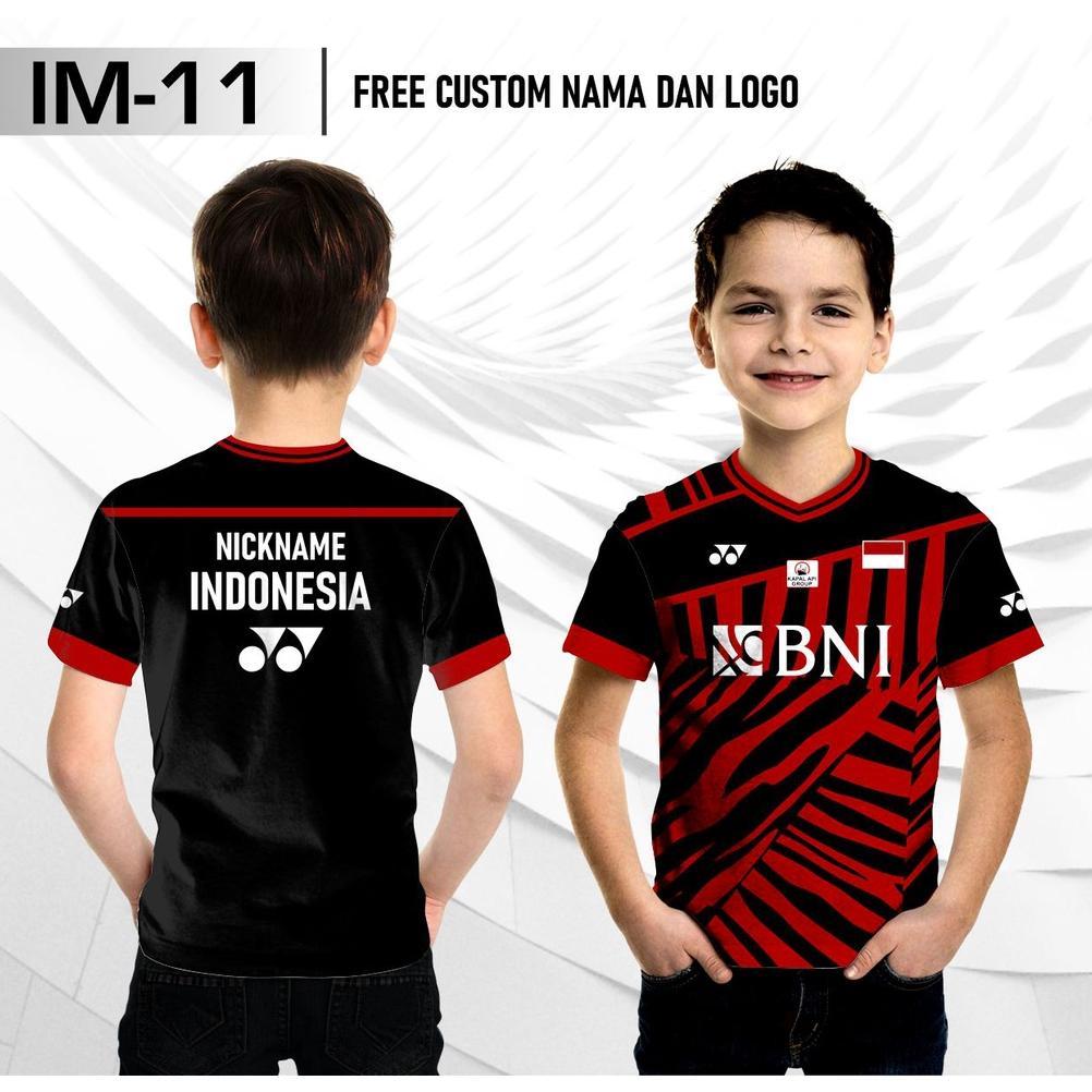 [ LUS ] Jersey badminton yn minions indonesia master open anak baju bulu tangkis kaos bulutangkis