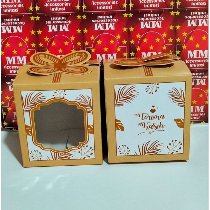 Box Souvenir GELAS Psp Ukuran 7,5x7,5x8,5cm | Box Gelas Plastik PSP