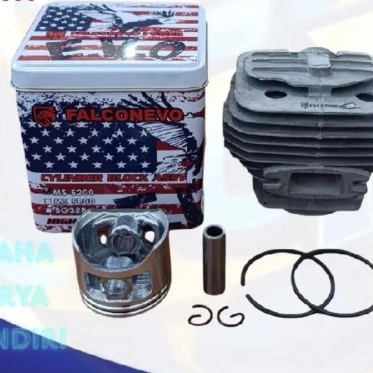 cylinder block chainsaw falcon 5800 foring senso falcon 5200 blok mesin sinso falcon blok chainsaw t