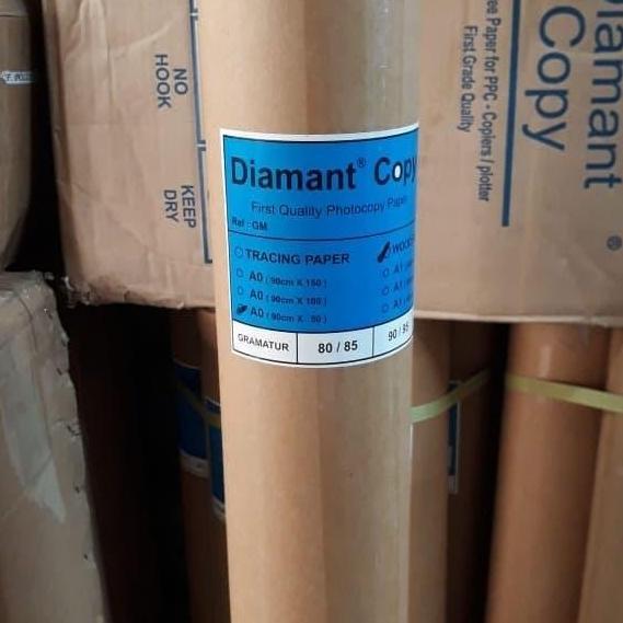 Kertas HVS Plotter A0 50 meter 80 gram Diamant