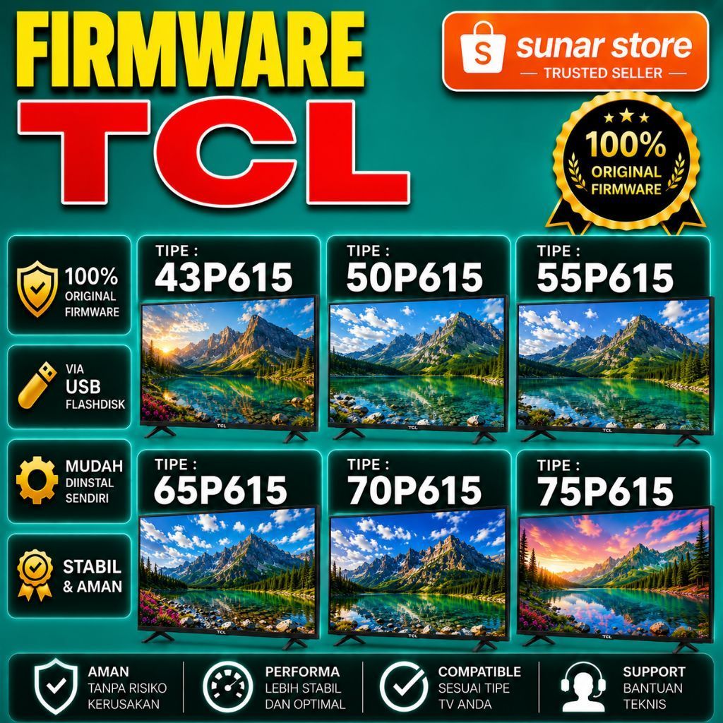 FIRMWARE TV TCL 43P615 50P615 55P615 65P615 70P615 75P615