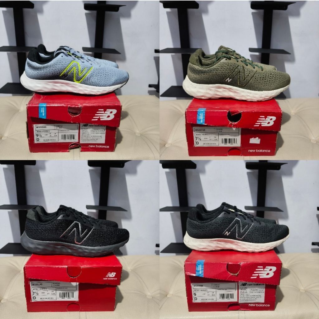 SEPATU RUNNING PRIA NB 520 v8 4 warna - comfort ringan dan nyaman