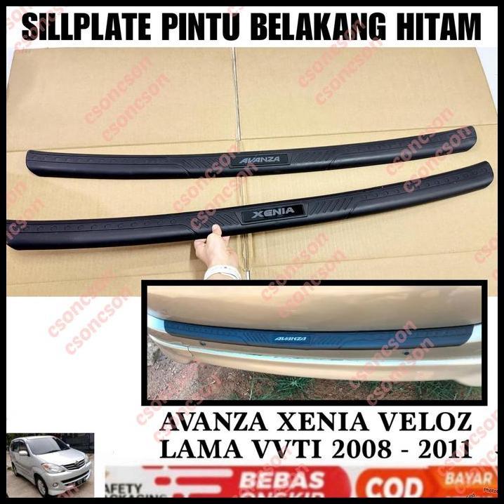 HOT DEAL SILLPLATE BELAKANG AVANZA XENIA 2004 2008 2010 2011 EMBOSS HITAM 