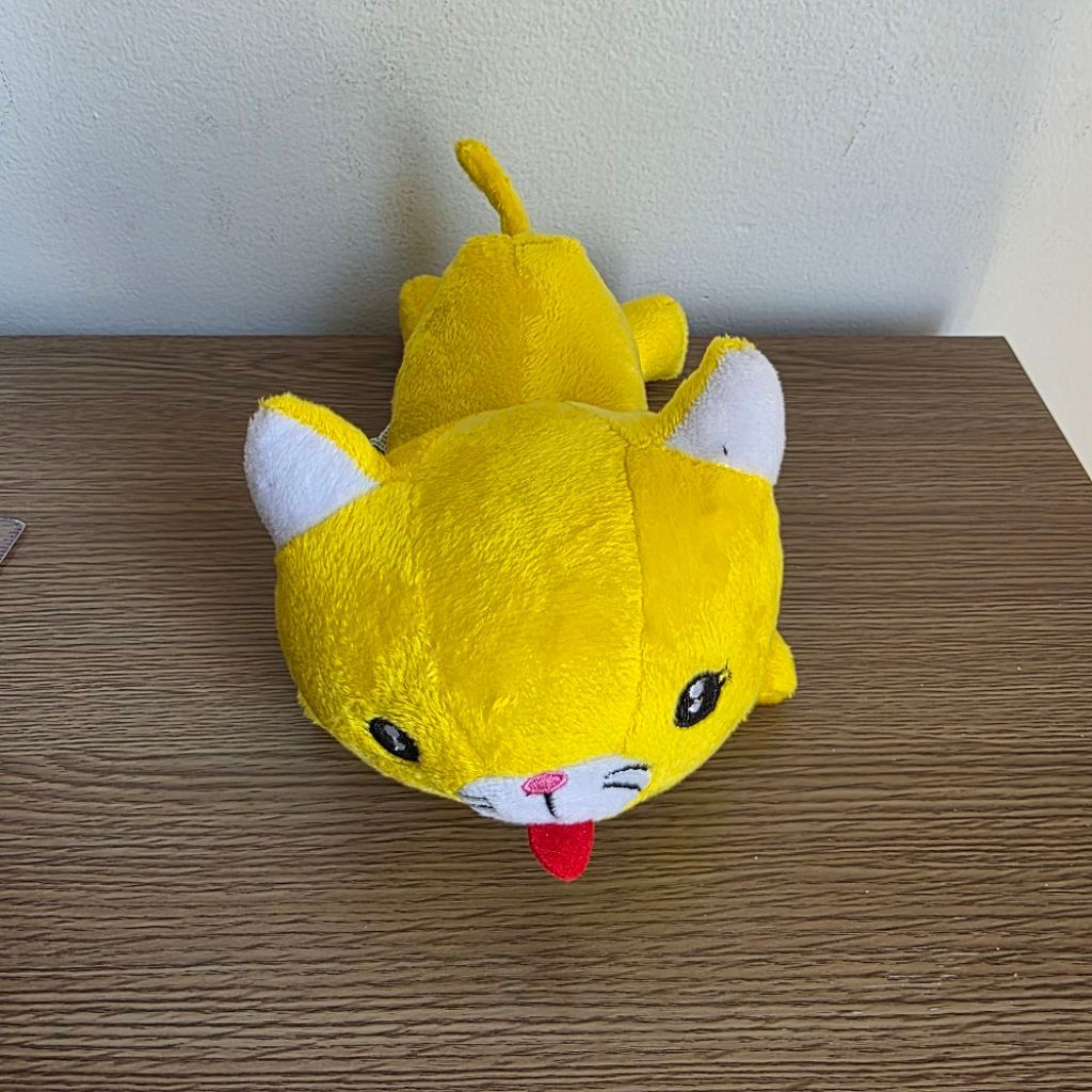 Boneka / Plush Kucing Kuning Lucu Preloved Kondisi Bersih