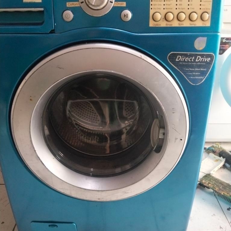 mesin cuci front loading LG inverter 12-14 kg