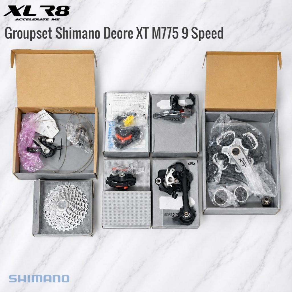 Groupset Shimano Deore XT M775 9 Speed
