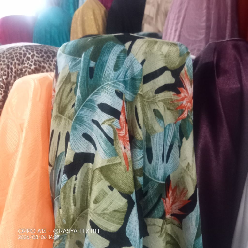 kain katun silk premium bahan kain katun silk Korea bahan kain katun silk motif bahan kain katun sil