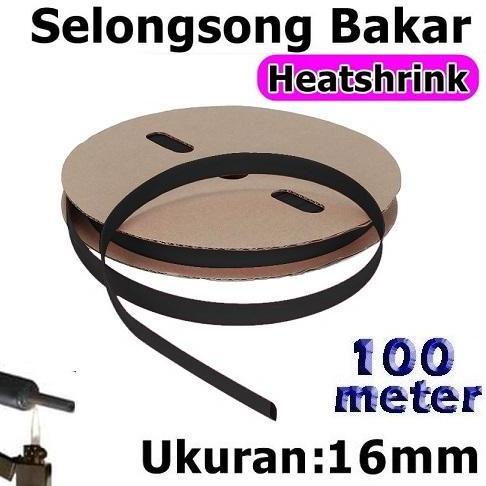 Selongsong Bakar Kabel 100 Meter 16Mm Heatshrink Tube Pelapis 1Roll 100M Kabel 16Mm Heat Shrink Selo