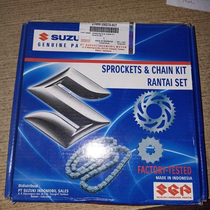 gear set satria fu 150 2015 2014