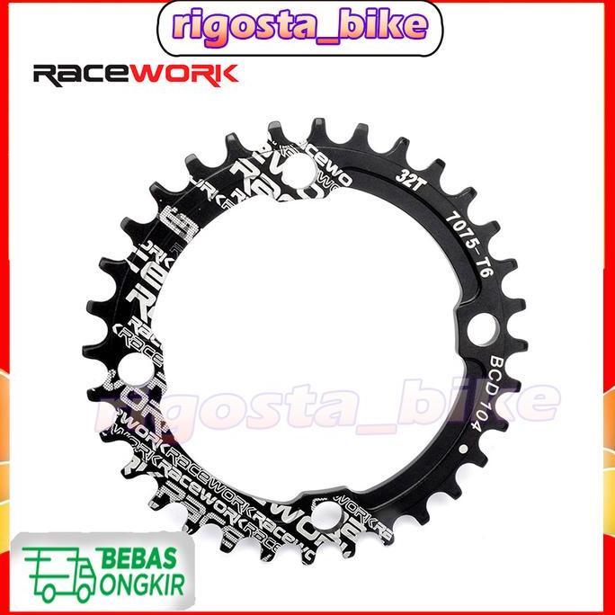 Promo Chainring Chain ring Crank BCD 104 RACEWORK 32T 34T 36T no Litepro raz Diskon