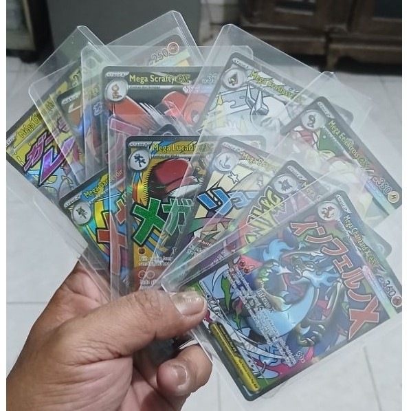 Kartu Pokemon Mega Attack MA Mega Impian || Mega Charizard, Mega Lucario, Mega Gengar, Mega Dragonit