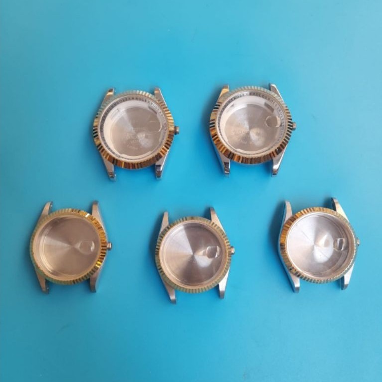 copotan casing jam tangan rolex stainless steel body/case jam analog 36mm 40mm