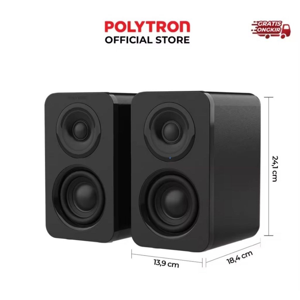 Polytron Active Bookshelf Speaker Audivo PHS 5B