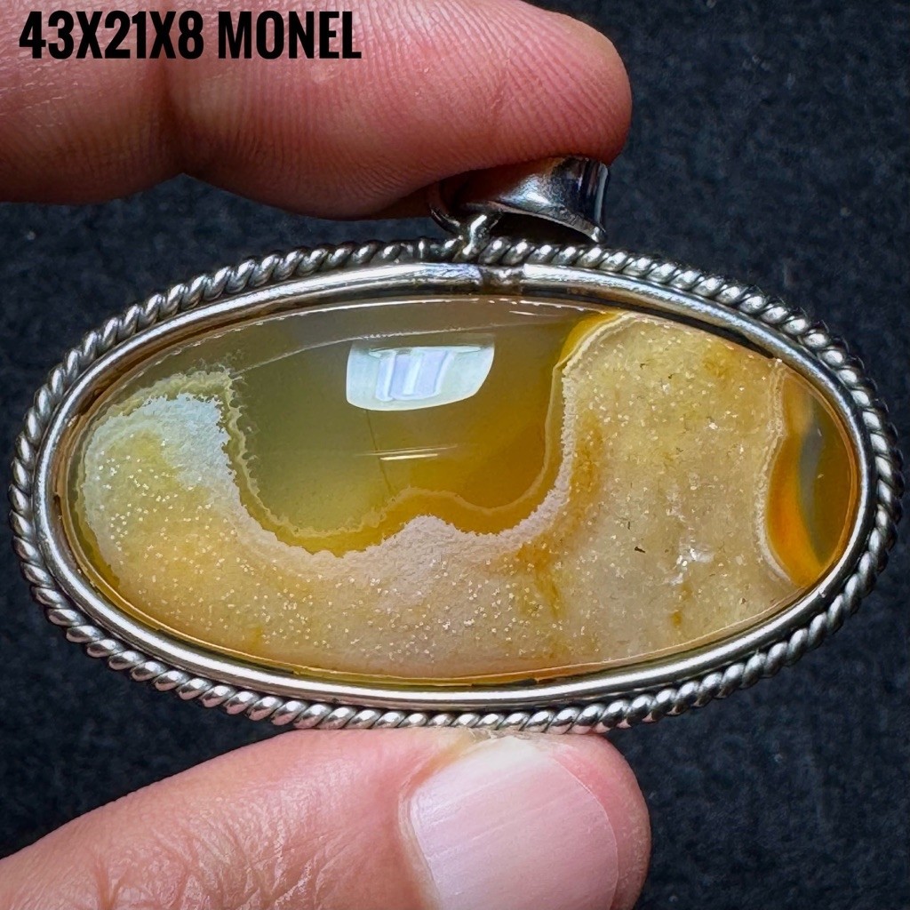 Liontin Batu Akik Natural Lafadz Allah (Asli Alam)