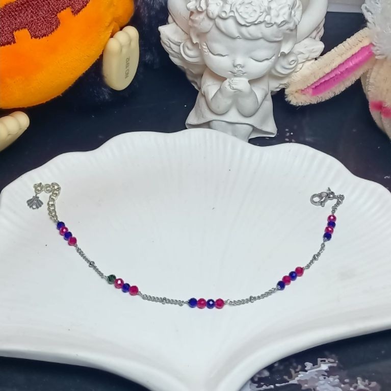 Gelang batu ruby safir