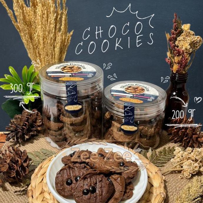 Kue Kering Choco Cookies Toples 600ml & 400ml by Zee Zee Cookies Cemilan kue kering kiloan