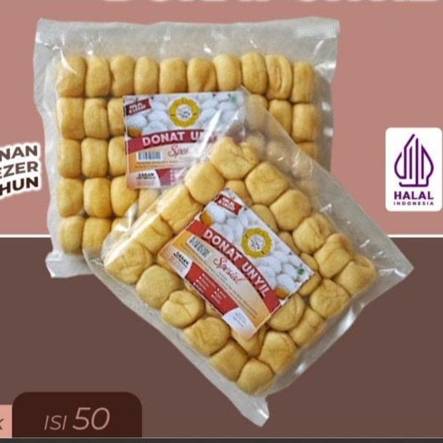 Donat Mini Premium 50 Pcs - Gurih dan Manis dengan Topping Gula dan Selai Coklat