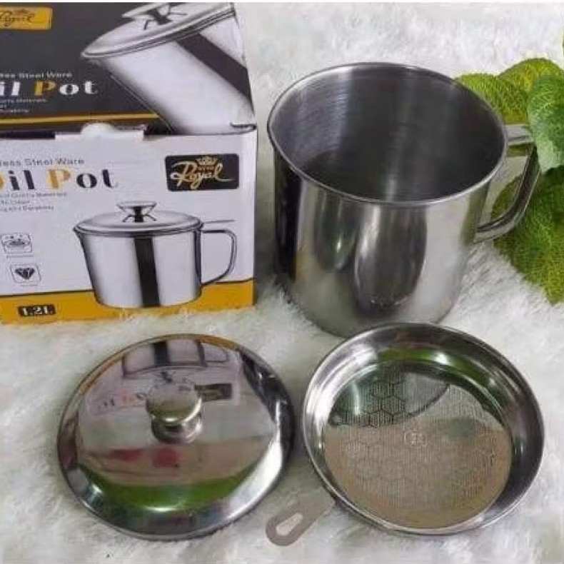 * PROMO * Gelas Saringan - Gelas Saringan Minyak - Oil Pot