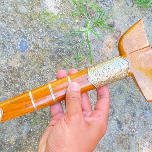 KOLEKSI KERIS MELAYU RIAU PENDOK ALMUNIUM PERAK ORIGINAL