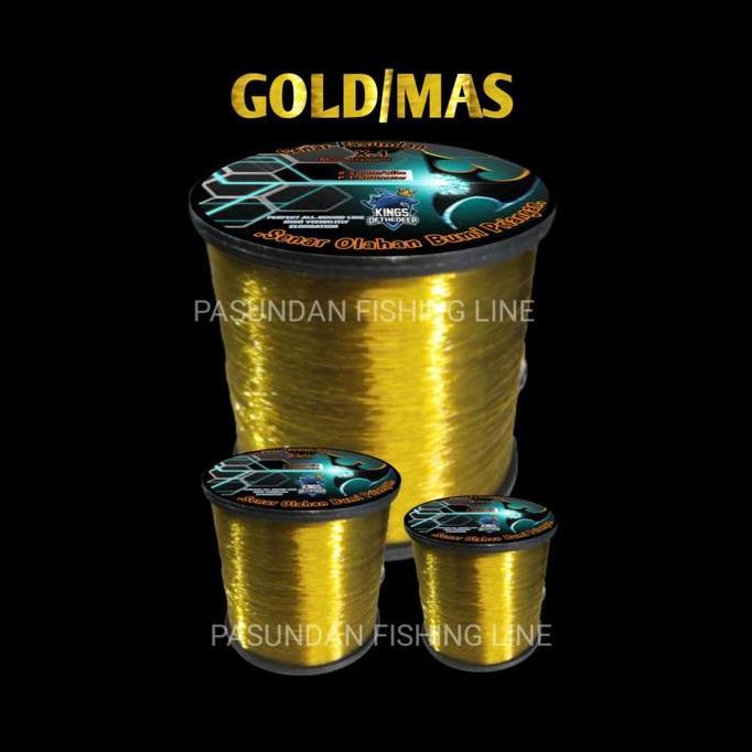 Primafish- Pasundan Fishing Line Rna Gold Rol Besar Senar Pancing Olahan Siap Pakai Anti Kriting Kua