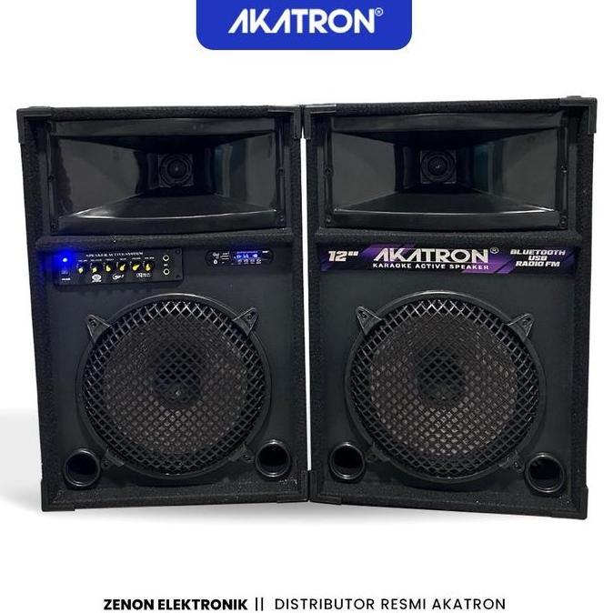 Rara Atri - Akatron 12 Inch Super Bass - Speaker Aktif Bluetooth Karaoke Microphone Subwoofer Sound 