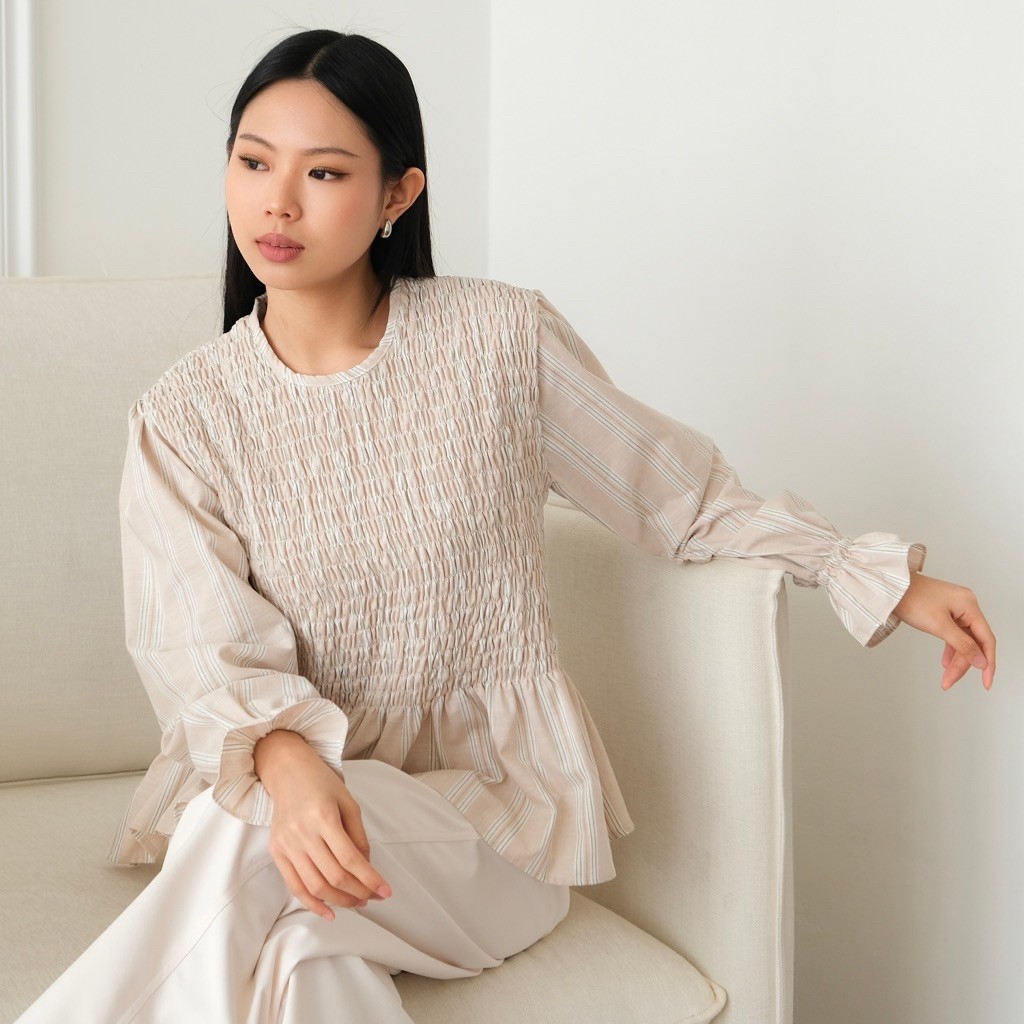 BEEANCA - Leona blouse | pleats blouse | atasan wanita